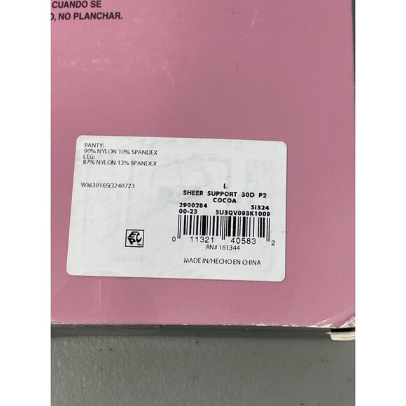 Silk Impressions Pantyhose Size Large Medium Support Sheer 30 Denier 2 Pairs NEW - Picture 4 of 6